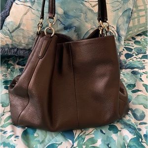 COACH Womens Kristy Shoulder Bag in  Leather